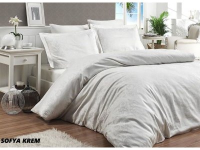 Постельное белье First Choice - Sofya Cream (Turkey), евро комплект Постельное белье First Choice - Sofya Cream (Turkey), евро комплект